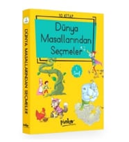 1. Sınıf Dünya Masallarından Seçmeler (Düz Yazı) 10 Kitaplık Set