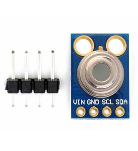 GY-906 Kızılötesi Sıcaklık Sensör Modülü -70C/380C MLX90614 Termometre Temassız Dijital Isı Ölç.IIC