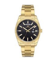 Ferro F11211A-B2 Quartz Çelik Altın Rengi Siyah 41 mm Erkek Kol Saati
