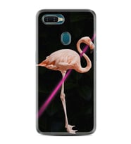 Oppo A5S A15 A16 A54 A55 A73 A74 Kılıf Desemli Silikon Line Filamingo 1776