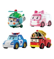 POLI MRT-760 Robocar Poli NessiWorld Kasabanın Kurtarma Araçları 4lü Set