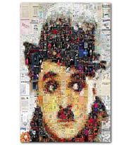 Cakatablo Charlie Chaplin Mozaik MDF Tablo