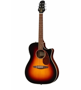 Fender California Debut Redondo CE Dreadnought Ceviz Klavye 2 Ton Sunburst Elektro Akustik Gitar