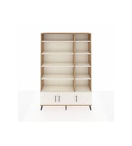 Arges Dolap 10 Raflı 3 Kapaklı 132x30x195 Çam-Aytaşı/Aytaşı