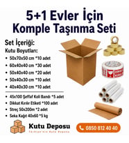 Maxi XXL Taşınma Koli Seti 5+1 Evler için