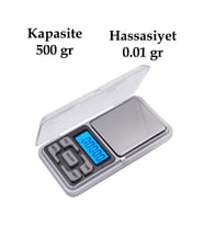 Dijital Hassas Elektronik Cep Terazi 500 Gr 0.01 Gr