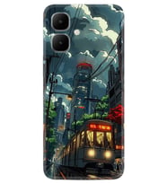 Infinix Smart 10 Kılıf Boutique Baskılı Resimli Train Pcode -049