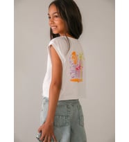 Mayoral Kız Çocuk Askılı Crop Tshirt Beyaz