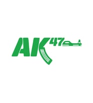 ak47 sticker17x17 Cm Yeşil