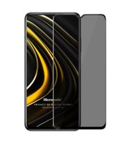 Microsonic Xiaomi Poco M3 Privacy 5D Gizlilik Filtreli Cam Ekran Koruyucu Siyah