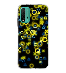 Xiaomi Poco M3 Uyumlu Kapak Semboller Tasarımlı Şeffaf Silikon Kılıf