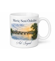 Meriç Nehri Manzarası Edirne Hatırası Kupa Bardak Özel Tasarım Hediye