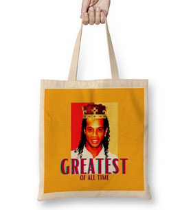 King Ronaldinho Greatest Of All Time Bez Çanta Uzun Saplı
