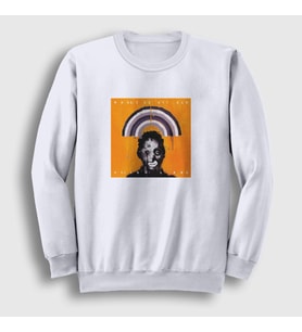 Presmono Unisex Beyaz Heligoland Massive Attack Sweatshirt 380390tt