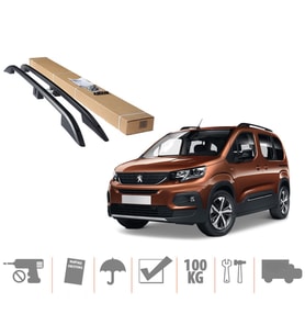Opel Combo Üst Port Bagaj Tavan Çıtası Siyah