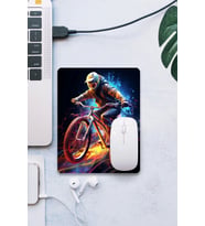 SonicTouch Dağ Bisikleti Temalı Pürüzsüz Yüzey Kaymaz Taban Dikişsiz Kenar Gamer Oyuncu Mouse Pad 19