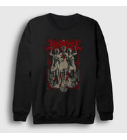 Presmono Unisex Siyah Nothingness Lorna Shore Sweatshirt 443971tt