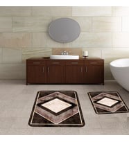 Banyo Halısı Ikili Klozet Takımı Kaymaz Tabanlı Banyo Paspas Takımı (Karışık)