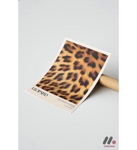 Leopar Deseni Posteri, Çerçevesiz Yüksek Kalite Duvar Afişi - Motivasyon Hediyesi