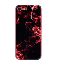 Apple iPhone 5 6 7 8 Plus Se XR Kılıf Desemli Silikon Red Smoke 1745