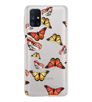 PrintiFy Samsung Galaxy M51 ile Uyumlu 1mm Slim Fit Water Color 2 Baskılı Şeffaf  Kılıf