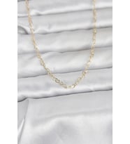 CM 14K Gold Renk Kalp Zincirli 60 cm Kadın Kolye - TJ-BKO10953