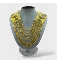Çelik 22 Ayar Altın Kaplama Madonna Hint Akıtma Kolye (Gold)