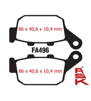 Mondial Arka Fren Disk Balatası (Cbs) Fa496 Ask 125 Drift L-Vultre 125 İ Kd 125 F