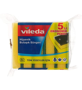 VİLEDA DÜZ BULAŞIK SÜNGER 5 Lİ 139635