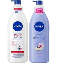 Kiraz Çiçeği Vücut Losyonu Repair&Care Nemlendirici Losyon 400Ml, Rahatlatıcı, Kuru Cilt