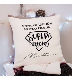 Anneler Günü Tasarımlı Yastık Kişiye Özel