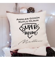 Anneler Günü Tasarımlı Yastık Kişiye Özel