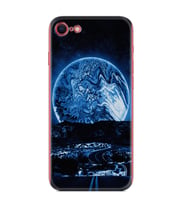 Apple iPhone 5 6 7 8 Plus Se XR Kılıf Desemli Silikon Mavi Gece 1605