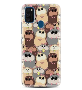 Samsung M21 M22 M23 M30 M31S M32 Kılıf Desenli Silikon Sevimli Hayvanlar 1730