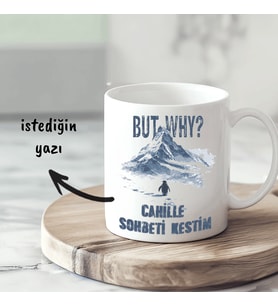 Nihilist Penguen Tasarımlı Kendin Tasarla Kişiye Özel Mesajlı Beyaz Kupa Kupa Bardak
