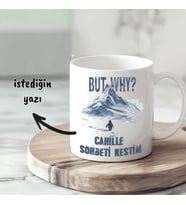 Nihilist Penguen Tasarımlı Kendin Tasarla Kişiye Özel Mesajlı Beyaz Kupa Kupa Bardak