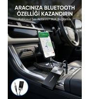 Araç Ve Ev Ses Sistemleri İçin Bluetooth Aux Adaptörü