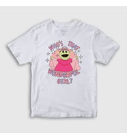 Presmono Unisex Çocuk Beyaz Peepo Who's That Wonderful Girl Nanalan T-Shirt 533441tt (Beyaz)