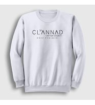 Presmono Unisex Beyaz Logo Anime Clannad After Story Sweatshirt 554342tt (Beyaz)
