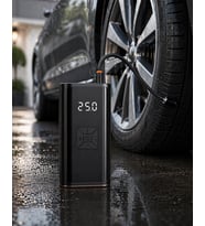 Kablosuz Lastik Şişirme Kompresörü Dijital Ekranlı Powerbank Özellikli Hava Pompası