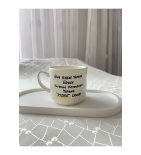 Esprili Kupa Bardak Çay Kahve Fincanı 200 ml