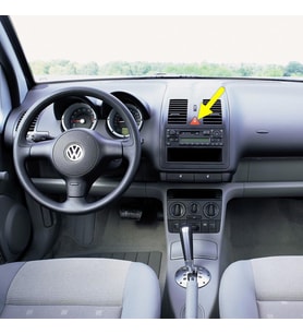 VW Lupo 1999-2006 Kırmızı Üçgen Dörtlü Flaşör Düğmesi 6N0953235C
