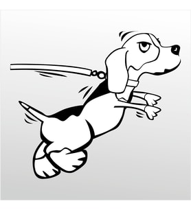Folyo Sticker Kızgın Köpek 80cm Uzunluk (Karışık)