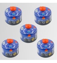 5'li Set - GOLF Butan Propan Kamp Gazı Valfli Kartuş 230 GR
