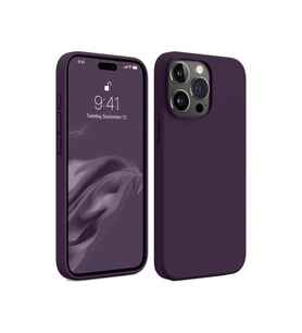 Apple İphone 15 Pro Max Kılıf First Silikon - Mürdüm