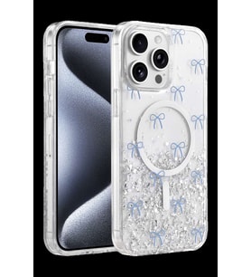 Onegif iPhone 14 Pro Max Misk Simli Magsafe Kapak - Desen 3