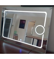 70*80 CM MERCEK+DOKUNMATİK+BUĞU ÇÖZ.  LED  BANYO AYNASI
