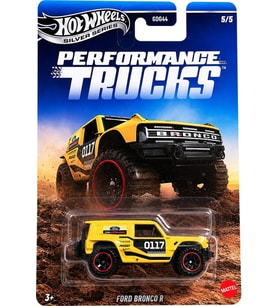 Hot Wheels Gümüş Serisi Performans Kamyonları Ford Bronco R [Sarı] 5/5-1:64 Ölçekli Diecast Oyuncak