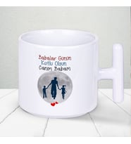 Babalar Günün Kutlu Olsun Canım Babam Baskılı Babalar Günü T Kupa Bardak -1