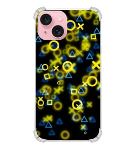 PrintiFy Apple iPhone 15 Plus (Kamera Açık) Uyumlu Köşe Korumalı Semboller Kılıf